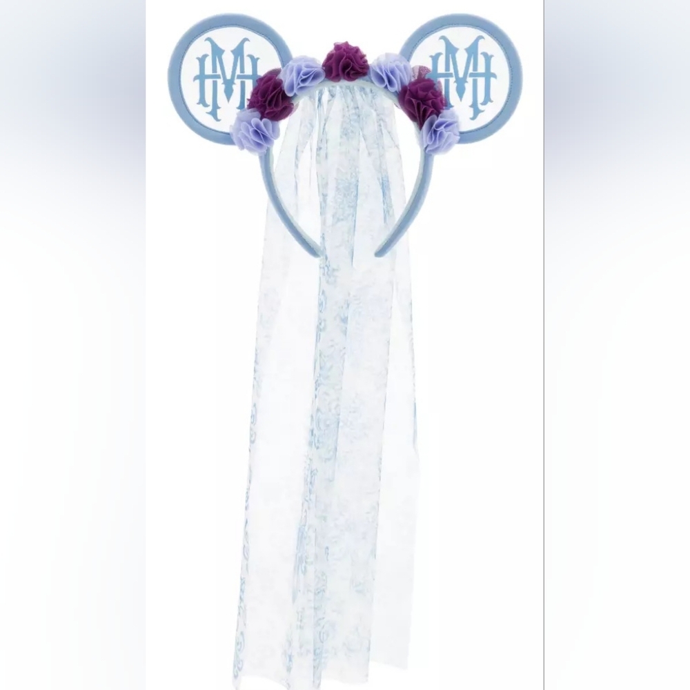 **NEW** Disney Haunted Mansion Bridal Veil Ear Headband Adult - Picture 2 of 2